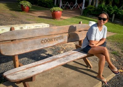 Sitting at Cooktown Bench