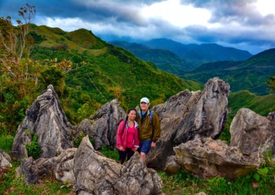 Husband and Wife Hiking at Treasure Mountain Tanay