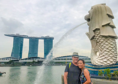 Couples Love this Shot at Merlion Park