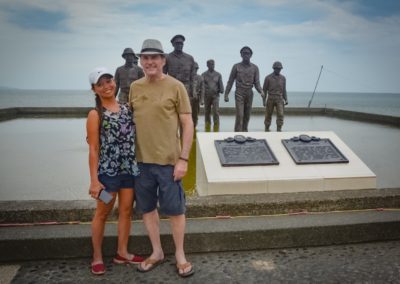 A moment at MacArthur Memorial in Palo, Leyte