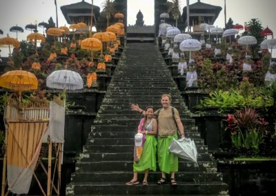Husband and Wife Joyful Experience Besakih The Mother Temple at