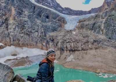 Hiking at Angel Glacier - Mount Edith Cavell Vivshane Adventures