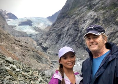Husband and Wife Explores near Franz Josef Glacier NZ