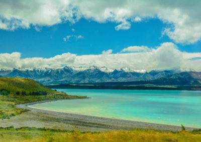 Breathtaking View of Lake Pukaki and Mt Cook New Zealand