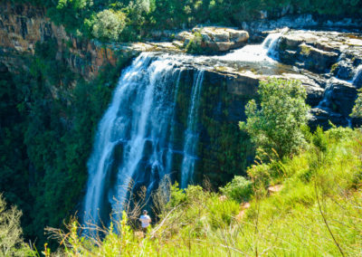 Spectacular Mountain Top view of Libson Falls