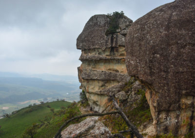 Mountaintop view of Sphinx in Monks Cowl Vivshane Adventures