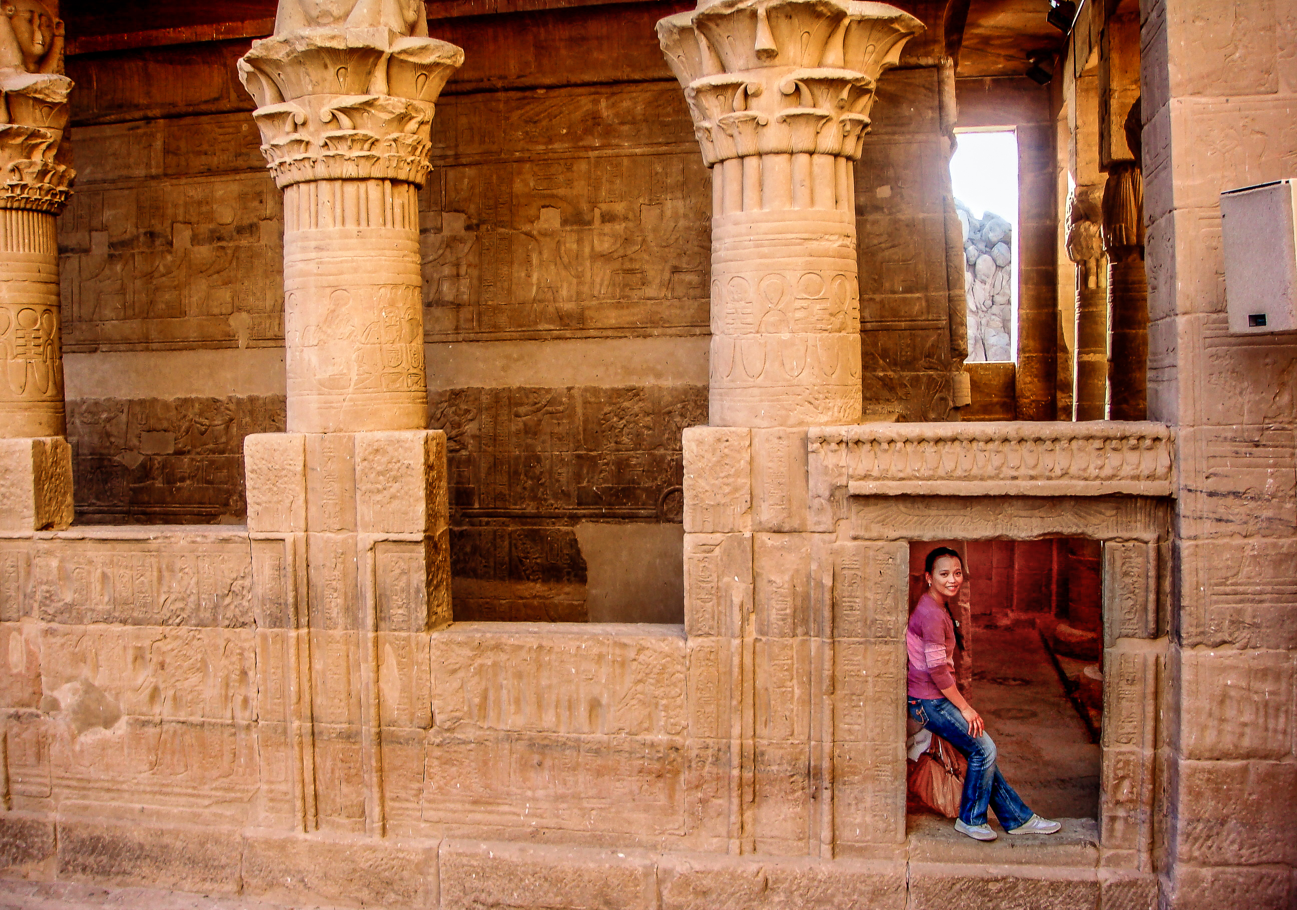 Viv in one of the Ruins